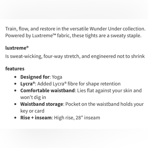 Lululemon Wunder Under High-Rise Tight 28" Luxtreme Wild Thing Camo Deep Coal - Picture 11 of 11